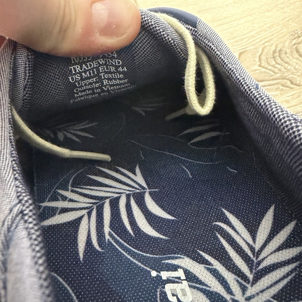 Olukai Tradewind Canvas Casual Shoes Navy Blue Men's Size 11 NWT - Picture 5 of 6
